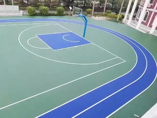 硅pu材料塑胶篮球场